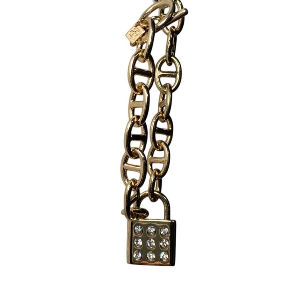 Banana Republic - Gold Chain Bracelet with Locket Charm